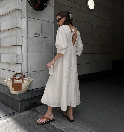 Gemini Rising Dress - Off White