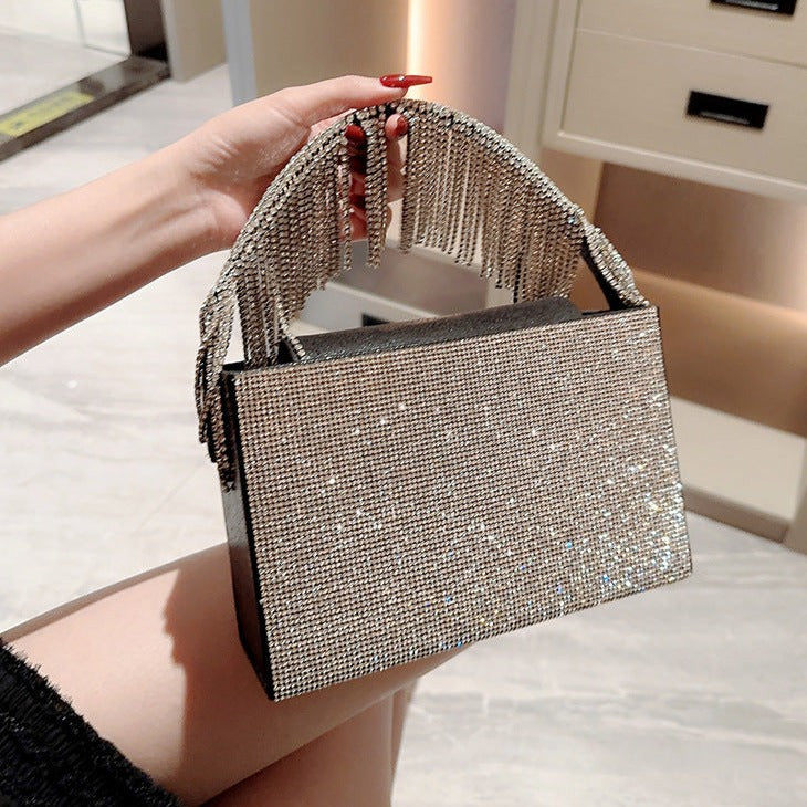 Sparkling Tassel Handbag by Natalie