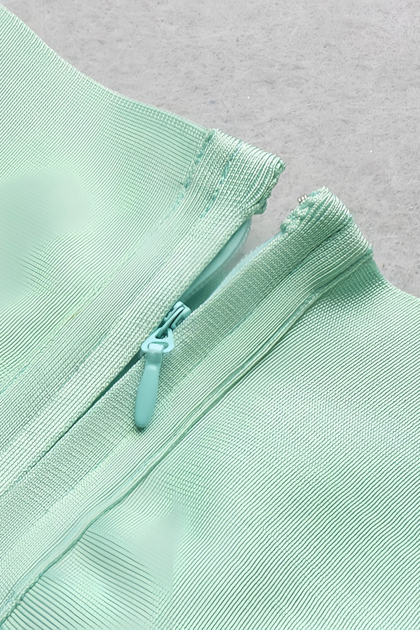 Keira Light green open-shoulder Maxi dress