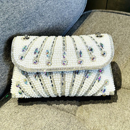 Rhinestone Clutch Bag by Luciana
