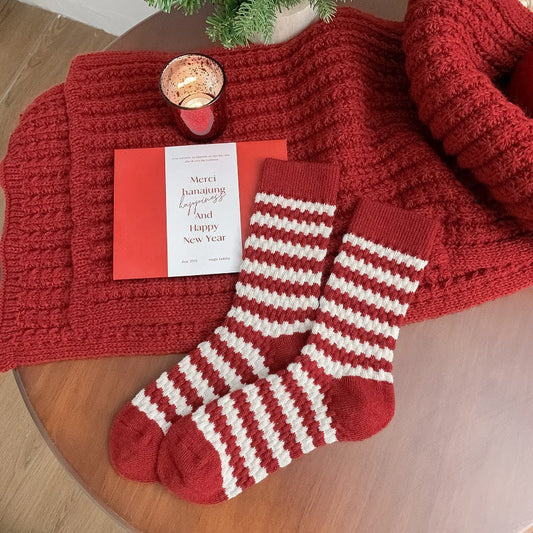 Mid Calf Warm Simple Socks