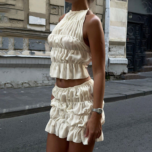 Faiza Ruffle Skirt Set