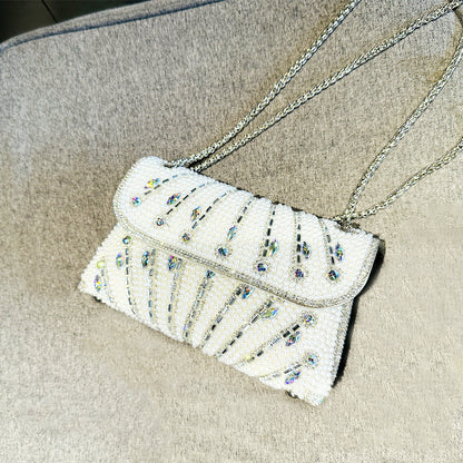 Rhinestone Clutch Bag by Luciana