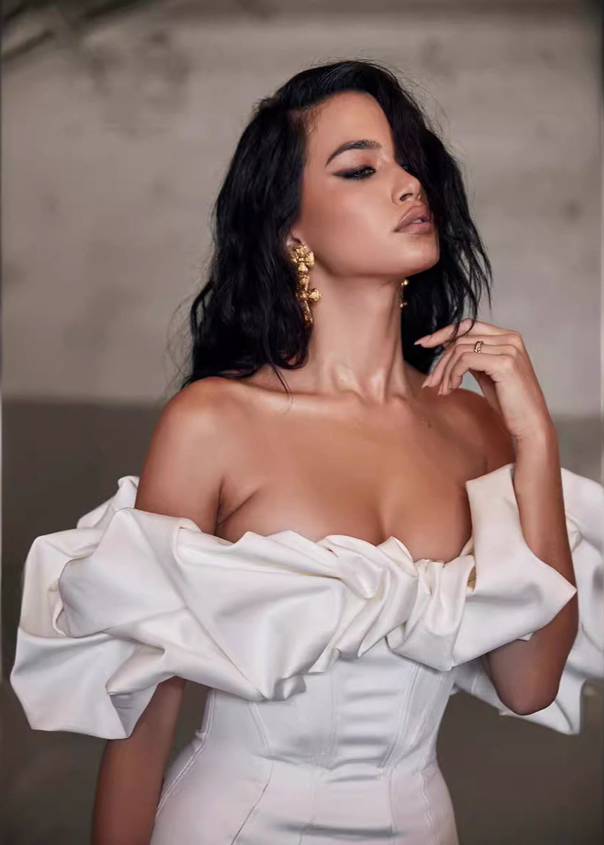 Off Shoulder Structured Ruffle Neckline Corset Panel Mini Dress