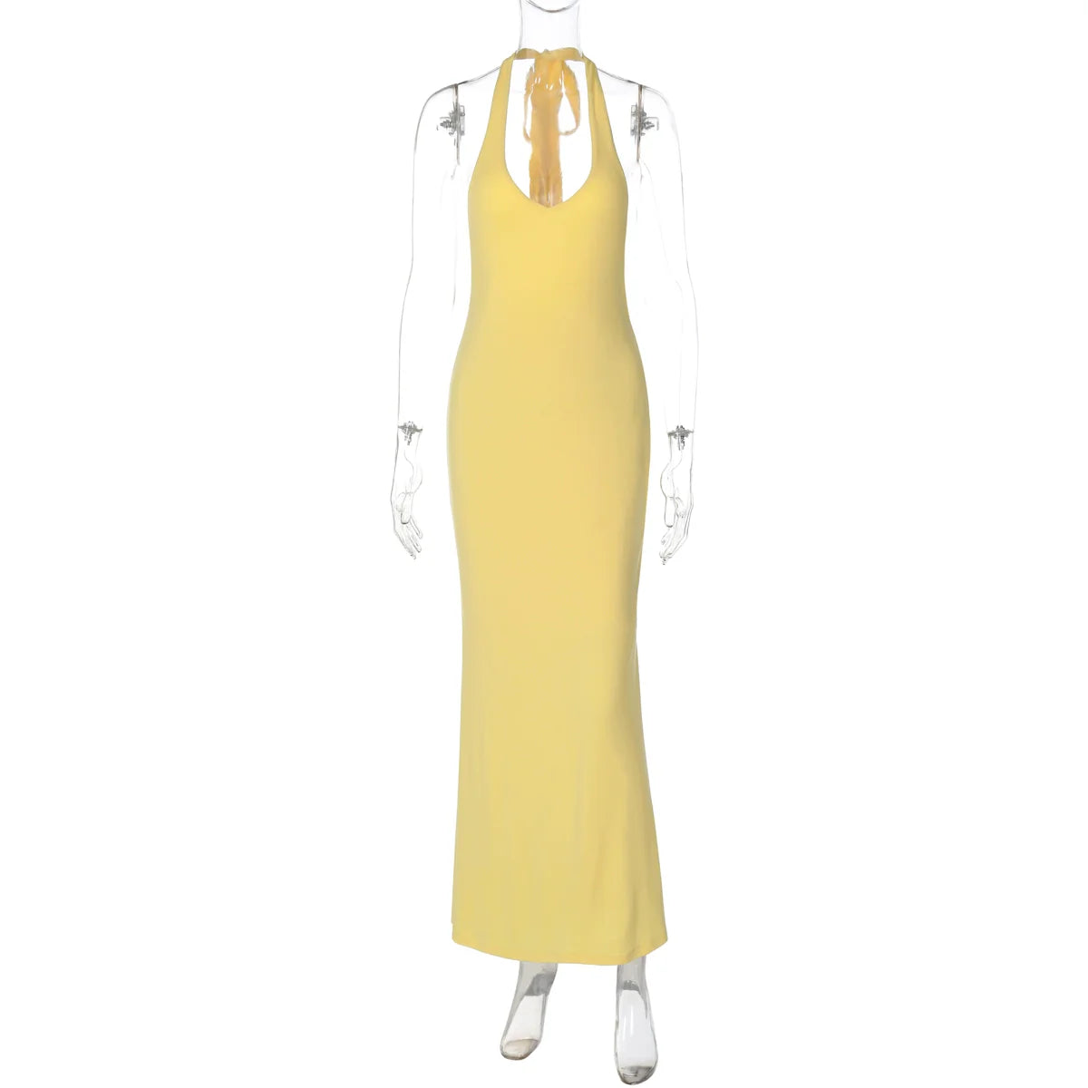 Holley Backless Halter Maxi Dress