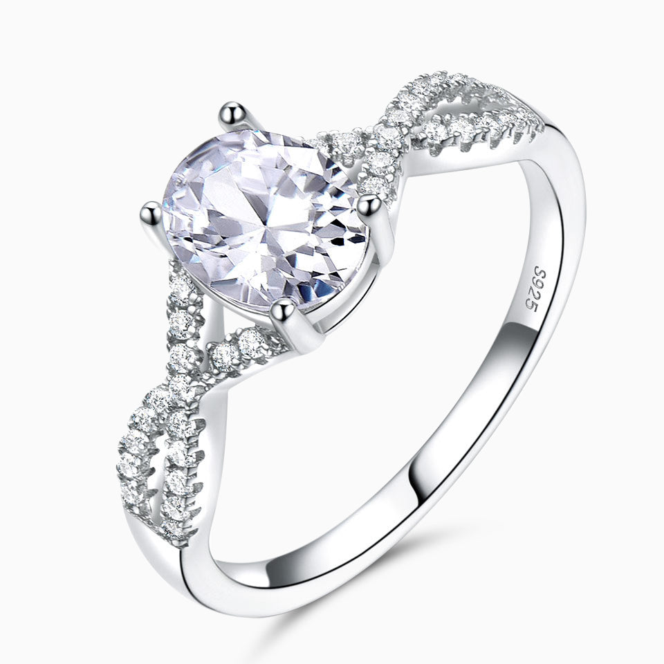 Gemstone Infinity Ring