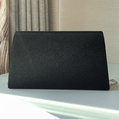 Shiny Pleated Clutch by Amy