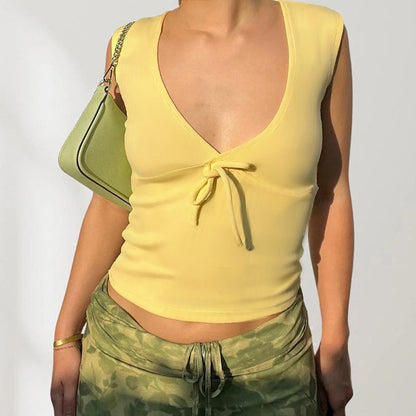 Zaria Front Tie Basic Top