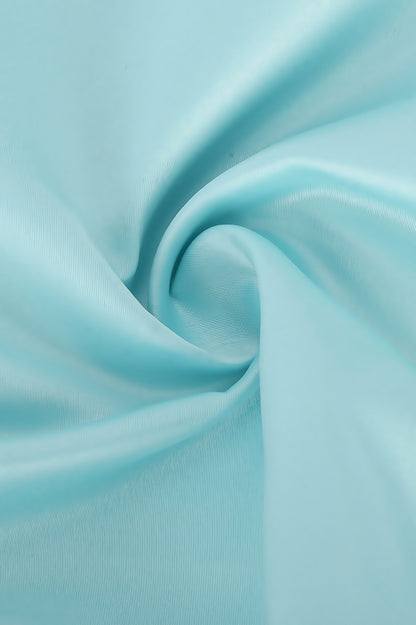 Rend Blue Pleated Halter Mini Dress
