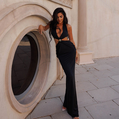 Yaren Maxi Dress- Black