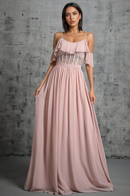 Kendra Lace Strapless Backless Maxi Dress