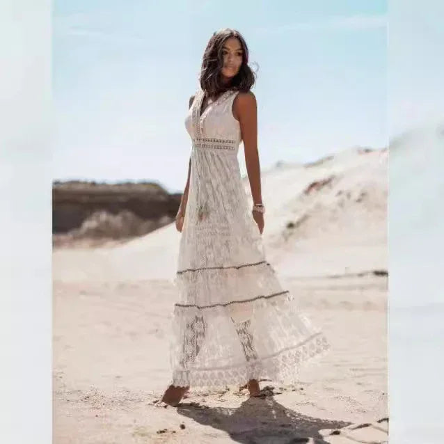 women split thigh summer maxi dress