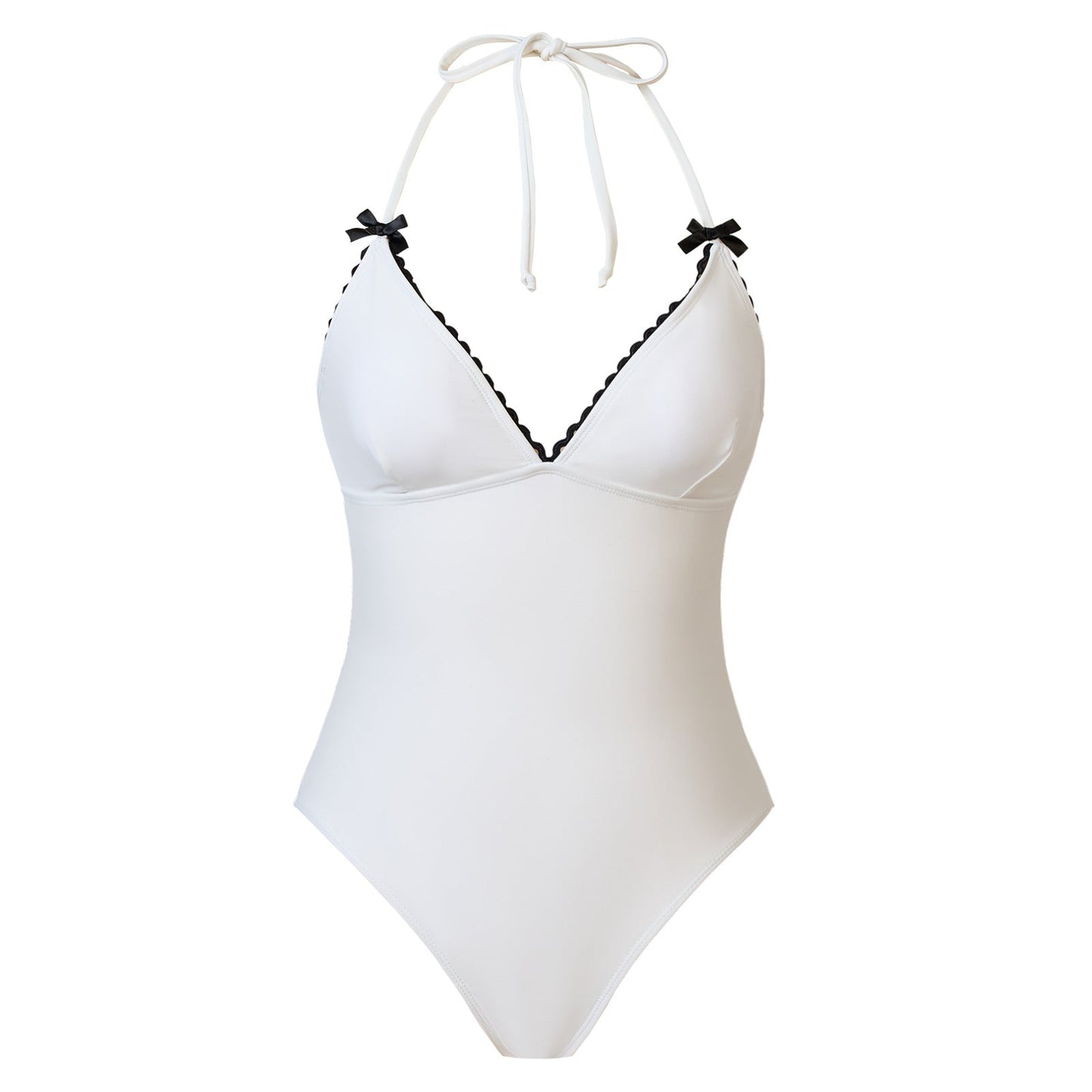 One Piece Swimsuit Black White Two Piece Sets Swimsuit Chiffon Dress