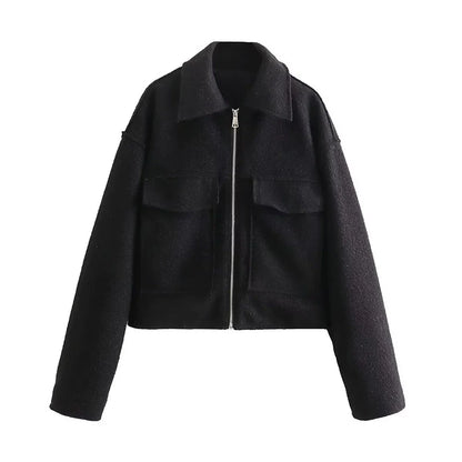 Jesse Wool Zip Jacket