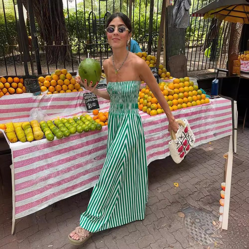 Damaris Midi Dress - Green