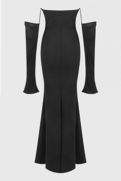 Justa One Shoulder Long Sleeve Maxi Dress