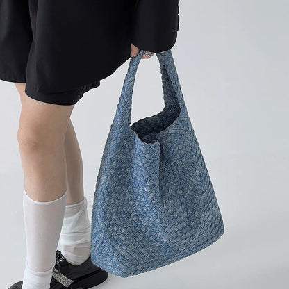 Jocelyn Denim Shoulder Bag