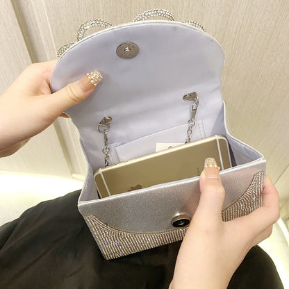 Rhinestone Butterfly Handbag