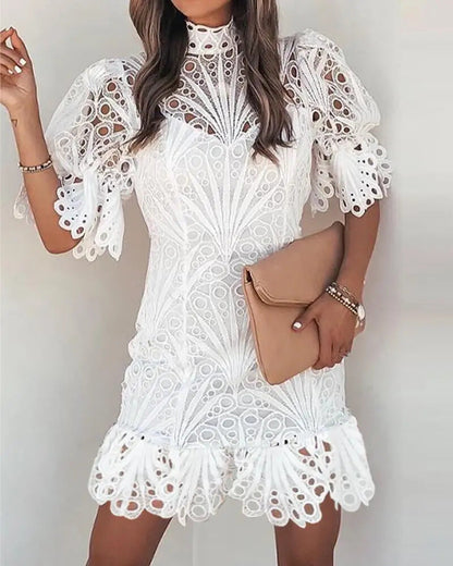 Champs-lys����es Embroidered Lace Dress