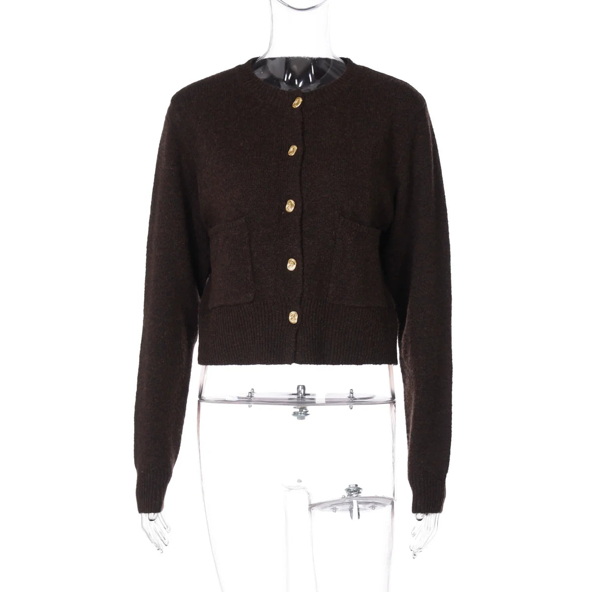 Jennah Coffee Knit Cardigan