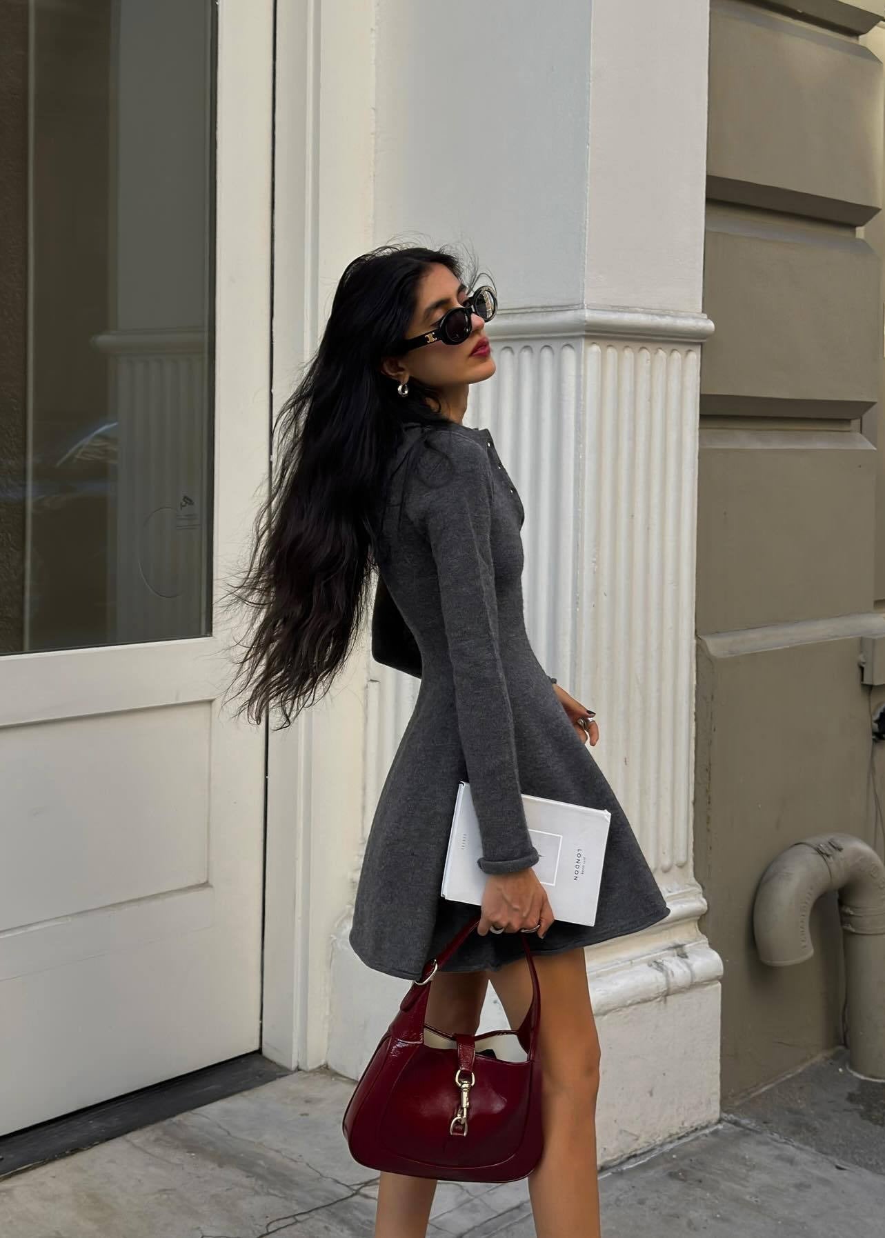 Henley Collar Ribbed Knit Fit and Flare Mini Dress