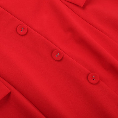 Carnes Midi Dress - Red