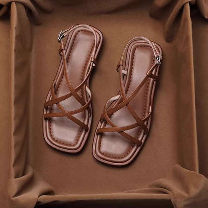 | Italian Leather Strap Sandals