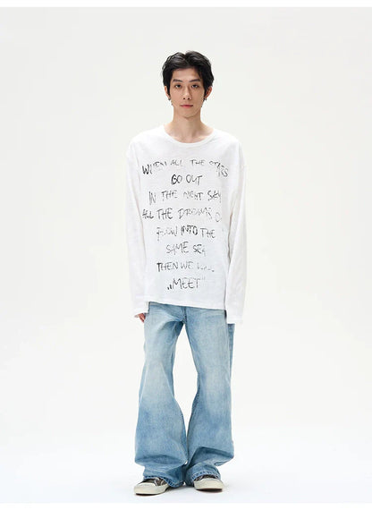Light Wash Mid-Rise Wide-Leg Jeans