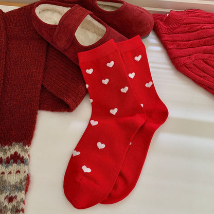 Bow Slouchy Mid-Calf Cute Socks