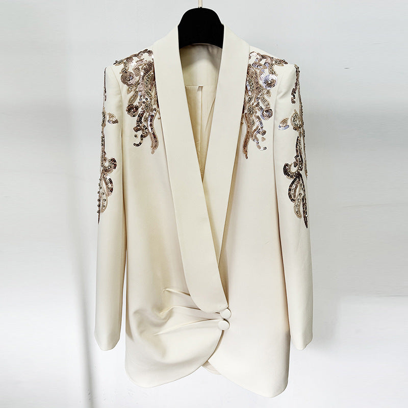 GracefulHeavy Industry Beads Diamond Collar Dress