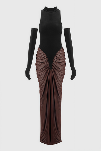 Faithan High Neck Sleeveless Maxi Dress