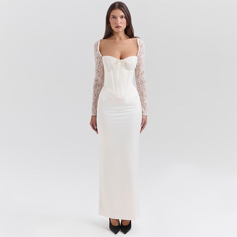 Type Hip Lace Long Sleeve Slim