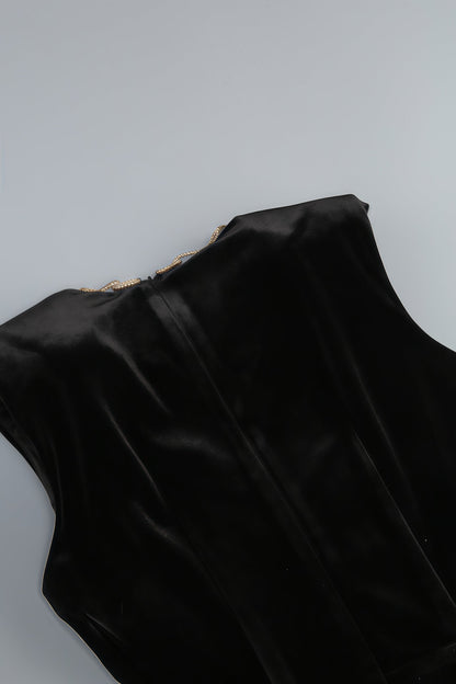 Selah Black Cutout Maxi Dress