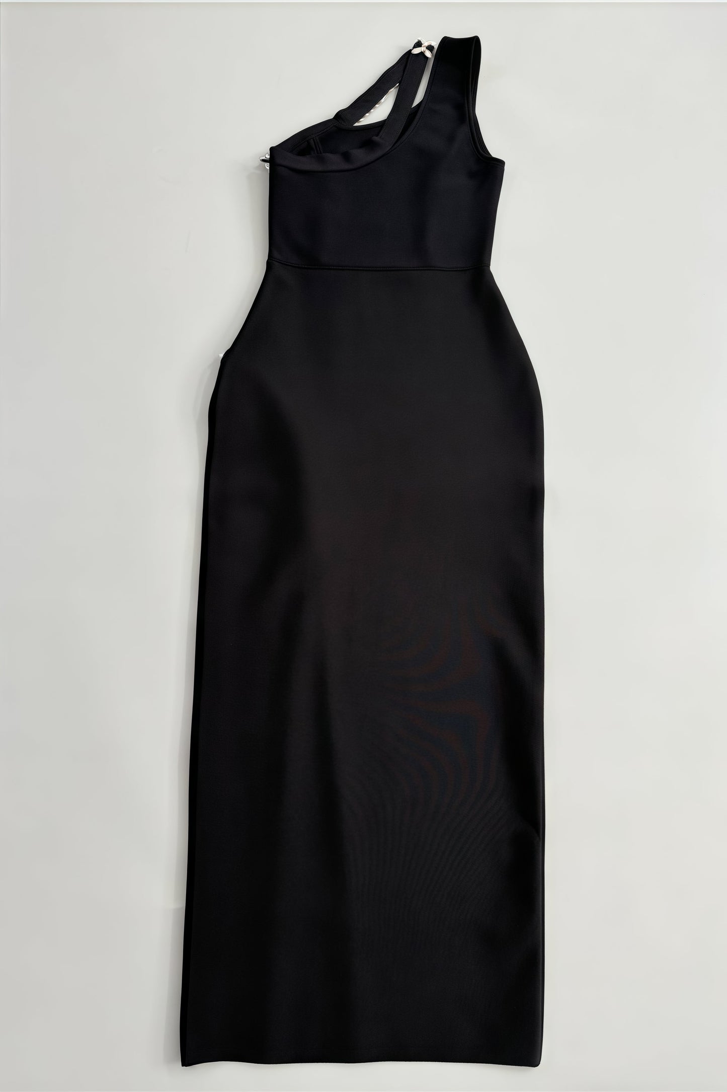 Willd Single Shoulder Studded Slit Maxi Dress