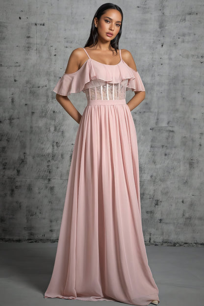 Kendra Lace Strapless Backless Maxi Dress