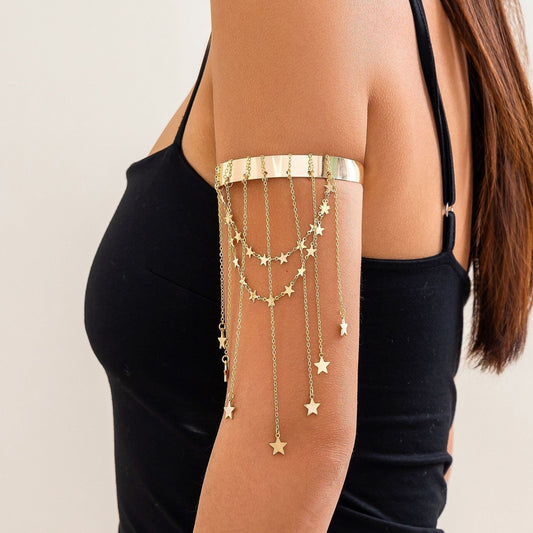 Vintage Open Minimalist Chain Tassel Bracelet