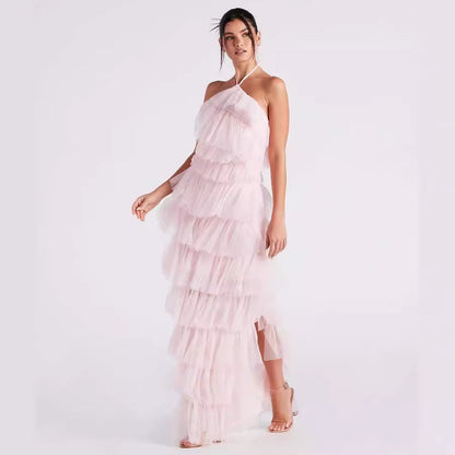 Party Pink Maxi Dress