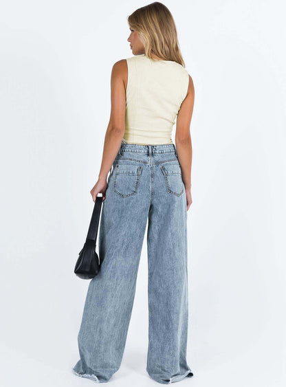 | Relaxed Wide-Leg Jeans
