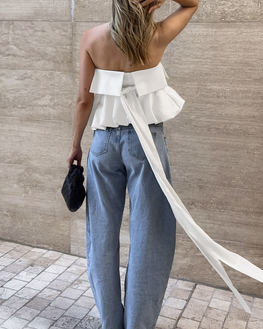 Colon Top - White