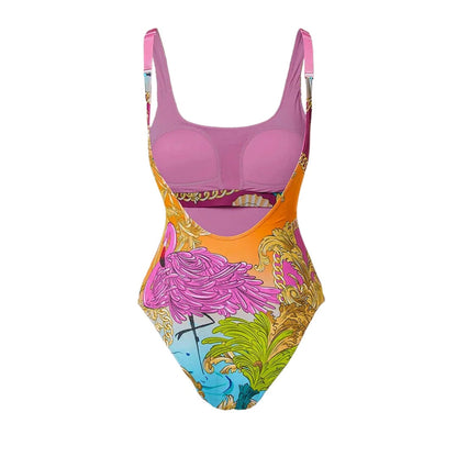 Solar Flare Swimsuit Set - Orange