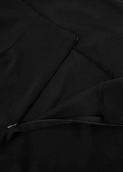 Monochrome Elegance Cutout Gown