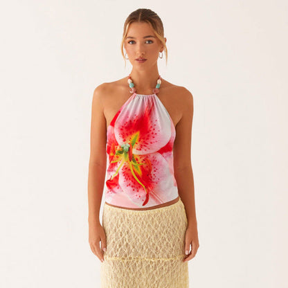 Dima Backless Floral Top