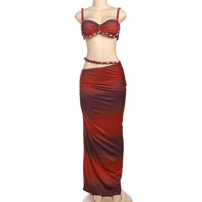 Makoko Co-Ord set - Red