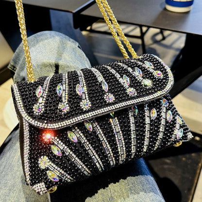 Rhinestone Clutch Bag by Luciana