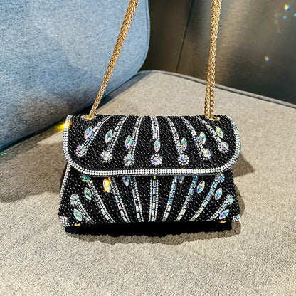 Rhinestone Clutch Bag by Luciana