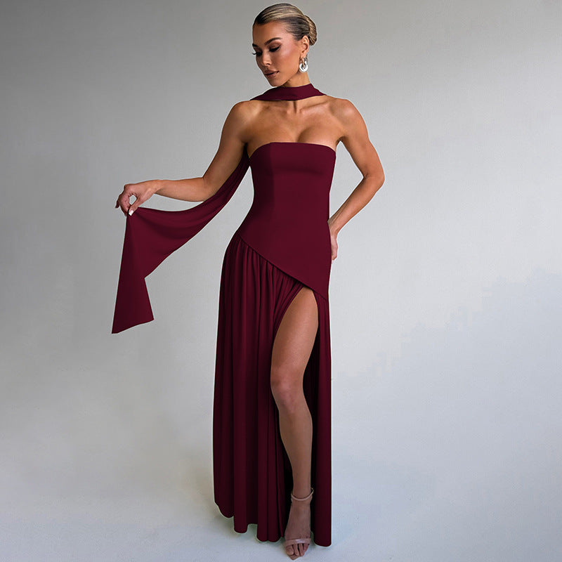 Kamree Strapless Backless Maxi Dress