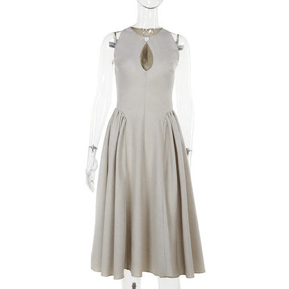 Midi Dress Cutout A Line
