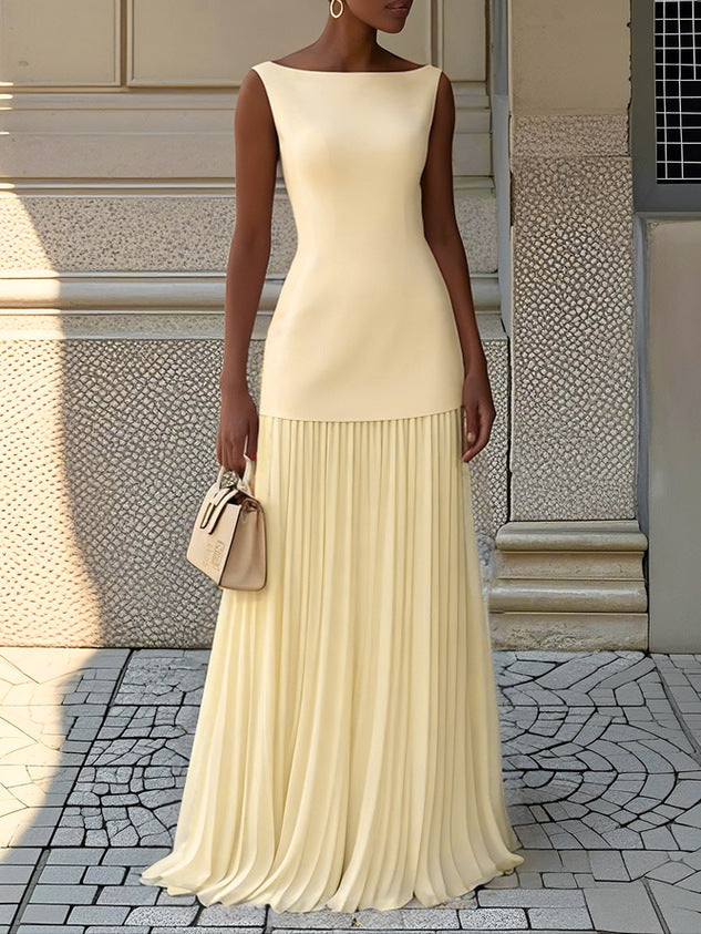 Solid Color Sofia Pleated Two Piece Set