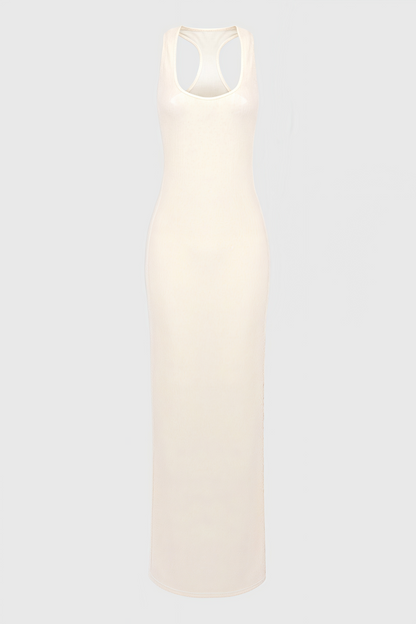 Jorvika Sleeveless U Neck Sequin Maxi Dress