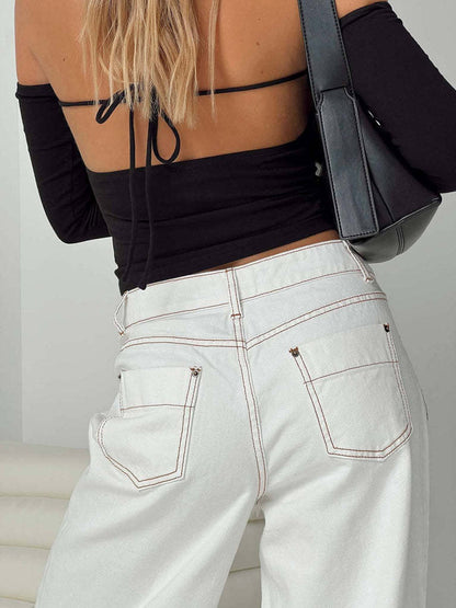 | Relaxed Wide-Leg Jeans